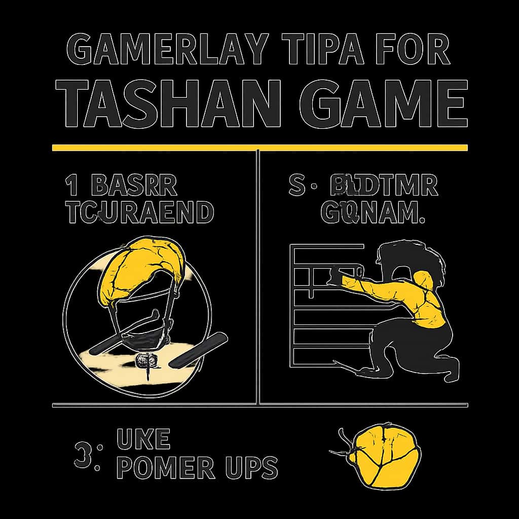An educational diagram on Tashan Game gameplay strategies.