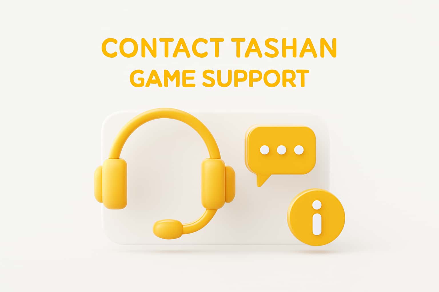 Contact Tashan Game Support Interface