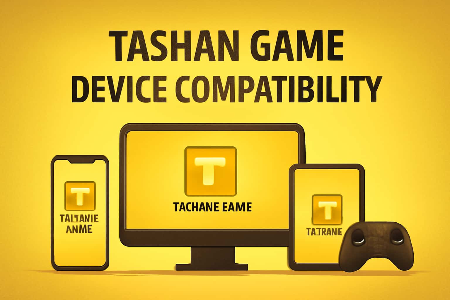 An informational scene illustrating Tashan Game Device Compatibility.