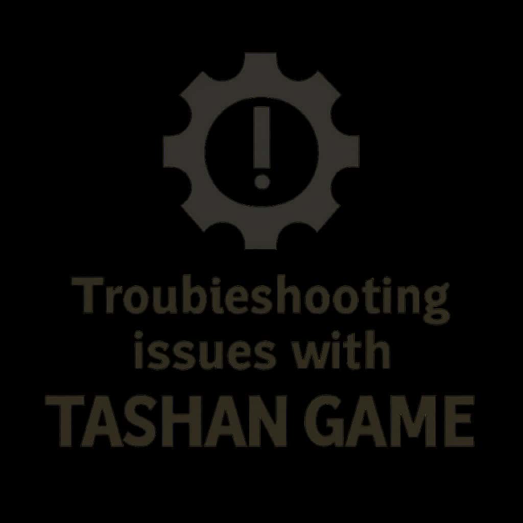 Icon representing troubleshooting for Tashan Game.