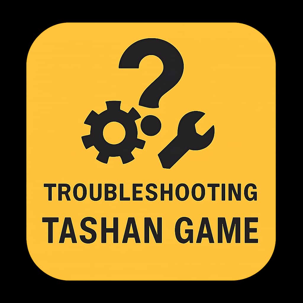 Icon representing help resources for Tashan Game troubleshooting.