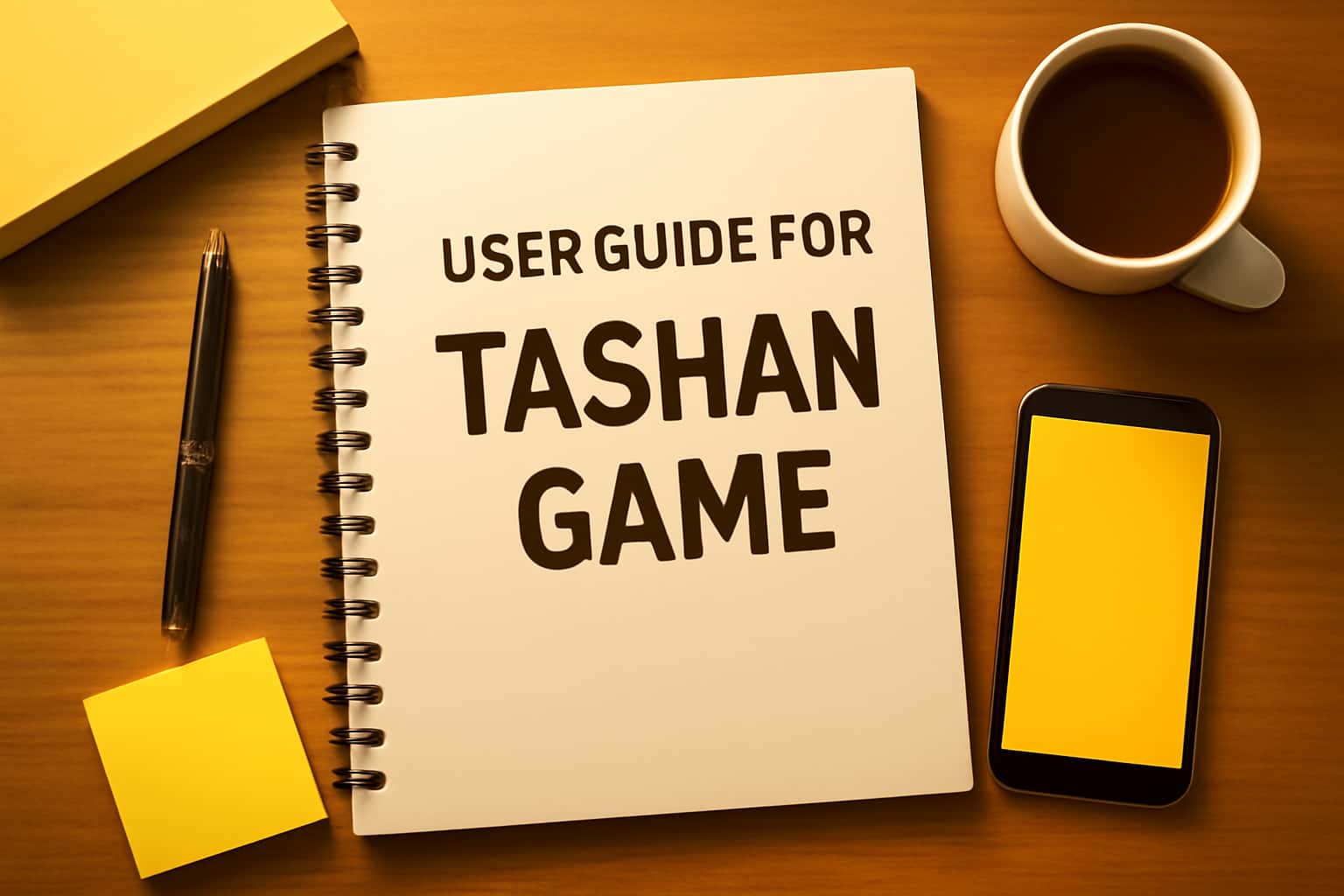 A neutral informational scene depicting the User Guide for Tashan Game.